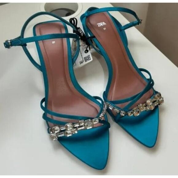 ZARA Strappy Heels NWT - Picture 8 of 16